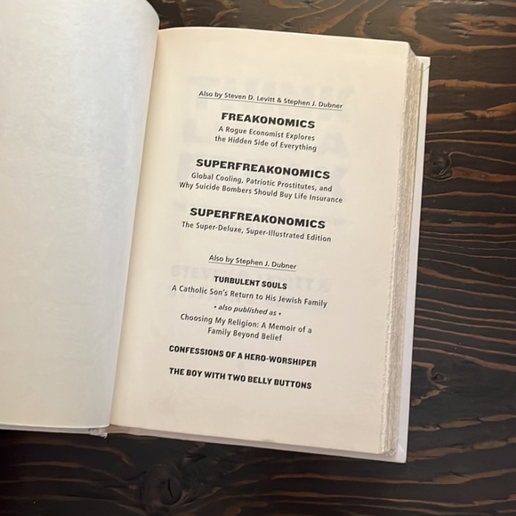 📕4/$20📕 Think Like a Freak hardcover book - Picture 2 of 4